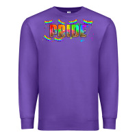 Purple lgbtq pride  libbey glass Premium Sweatshirt - HRA Design Shop
