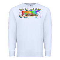 White lgbtq pride  libbey glass Premium Sweatshirt - HRA Design Shop
