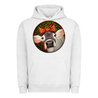 Pigment Lunar Rock Christmas Cow, Urban Hoodie - Jasminsmagicworld