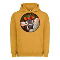 Pigment Peanut Butter Christmas Cow, Urban Hoodie - Jasminsmagicworld