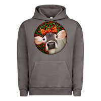 Pigment Tornado Christmas Cow, Urban Hoodie - Jasminsmagicworld