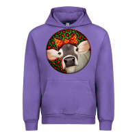 Tulip Christmas Cow, Urban Hoodie - Jasminsmagicworld