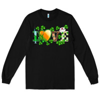 Black st.patrick's nurse love heart stethoscope Long Sleeve Tee - BarkalooDesign