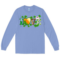 Colony Blue st.patrick's nurse love heart stethoscope Long Sleeve Tee - BarkalooDesign