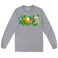 Heather Grey st.patrick's nurse love heart stethoscope Long Sleeve Tee - BarkalooDesign