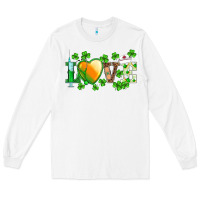 White st.patrick's nurse love heart stethoscope Long Sleeve Tee - BarkalooDesign