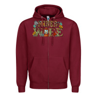 Burgundy miner wife Zipper Hoodie - texasbilliewilder