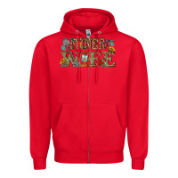 Red miner wife Zipper Hoodie - texasbilliewilder