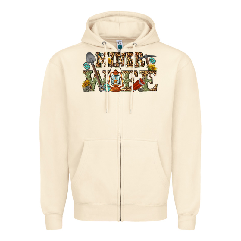 Miner Wife Zipper Hoodie by texasbilliewilder | Teevron