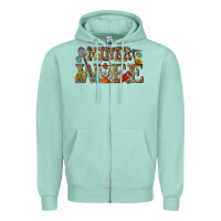 Seafoam miner wife Zipper Hoodie - texasbilliewilder