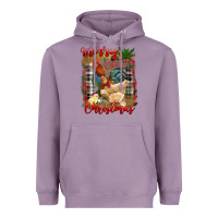 Lavender merry cluckin' christmas Heavyweight Hoodie - RanaPortraitStore