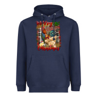 Navy merry cluckin' christmas Heavyweight Hoodie - RanaPortraitStore