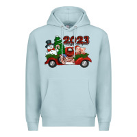 Blue Mist happy new year truck 2023 Premium Hoodie - Jasminsmagicworld