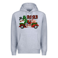 Heather Grey happy new year truck 2023 Premium Hoodie - Jasminsmagicworld