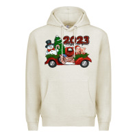 Oatmeal Heather happy new year truck 2023 Premium Hoodie - Jasminsmagicworld