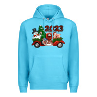 Ocean Blue happy new year truck 2023 Premium Hoodie - Jasminsmagicworld