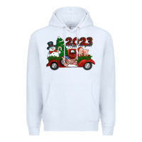 White happy new year truck 2023 Premium Hoodie - Jasminsmagicworld