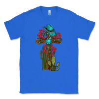 Gemstone Cross With Cactus Classic Tee | Teevron