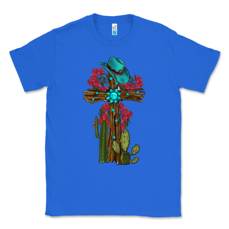 Gemstone Cross With Cactus Classic Tee by RanaPortraitStore | Teevron