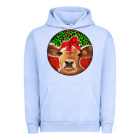 Pigment Grape Ice Christmas Cow Urban Hoodie - Jasminsmagicworld