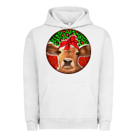 Pigment Lunar Rock Christmas Cow Urban Hoodie - Jasminsmagicworld