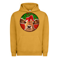 Pigment Peanut Butter Christmas Cow Urban Hoodie - Jasminsmagicworld