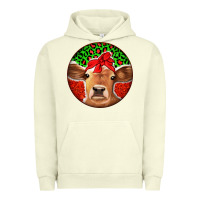 Pigment Pistachio Christmas Cow Urban Hoodie - Jasminsmagicworld