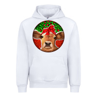 White Christmas Cow Urban Hoodie - Jasminsmagicworld
