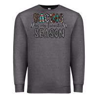 Charcoal Heather Racing Is My Favorite Season Premium Sweatshirt - CowhideDigitalArt