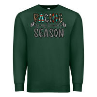 Sports Green Racing Is My Favorite Season Premium Sweatshirt - CowhideDigitalArt