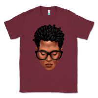 Burgundy black man portrait Classic Tee - texasbilliewilder