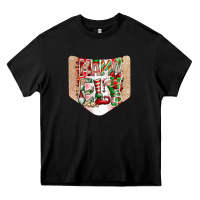 Black Christmas Pocket Heavy Core Tee - CowhideDigitalArt