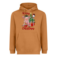 Meerkat merry christmas pig Heavyweight Hoodie - RanaPortraitStore