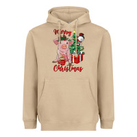 Mushroom merry christmas pig Heavyweight Hoodie - RanaPortraitStore