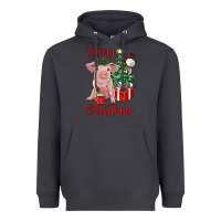 Smoke merry christmas pig Heavyweight Hoodie - RanaPortraitStore