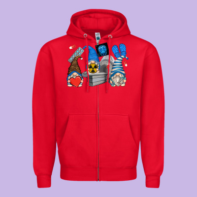 Mri Gnomes Zipper Hoodie Designed By Zillion Design Studio