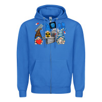 True Royal mri gnomes Zipper Hoodie - Zillion Design Studio