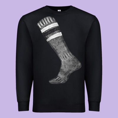 Black Sock Fa Element Premium Sweatshirt Designed By Fadigitalartstudio