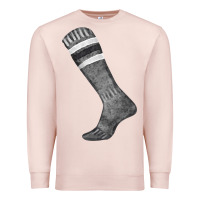 Pale Pink black sock fa element Premium Sweatshirt - FaDigitalArtStudio