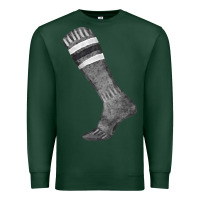 Sports Green black sock fa element Premium Sweatshirt - FaDigitalArtStudio