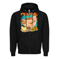 Black mama hen with sunflowers Zipper Hoodie - texasbilliewilder