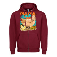 Burgundy mama hen with sunflowers Zipper Hoodie - texasbilliewilder