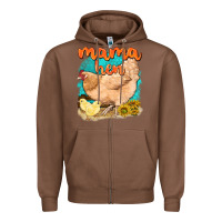 Chestnut mama hen with sunflowers Zipper Hoodie - texasbilliewilder
