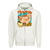 Oatmeal Heather mama hen with sunflowers Zipper Hoodie - texasbilliewilder