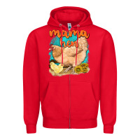 Red mama hen with sunflowers Zipper Hoodie - texasbilliewilder