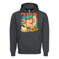 Smoke mama hen with sunflowers Zipper Hoodie - texasbilliewilder