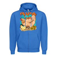 True Royal mama hen with sunflowers Zipper Hoodie - texasbilliewilder