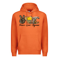 Carrot Peace Love Hyenas Premium Hoodie - LillyAllenDesigns