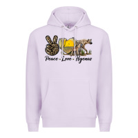 Lilac Peace Love Hyenas Premium Hoodie - LillyAllenDesigns