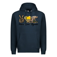 Navy Peace Love Hyenas Premium Hoodie - LillyAllenDesigns